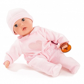 Мягконабивная кукла Маффин, 33 см, без волос, в розовом костюме (Gotz, 1620116)